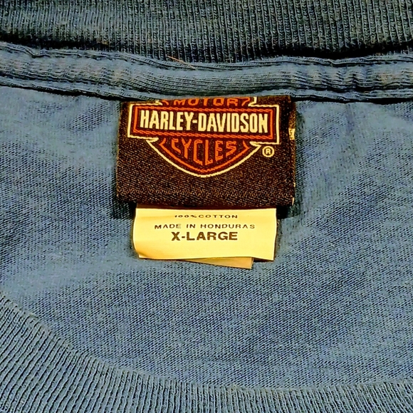 Men's Harley Davidson S/S Royal Blue XL T-Shirt Big Spring Texas - Picture 7 of 8